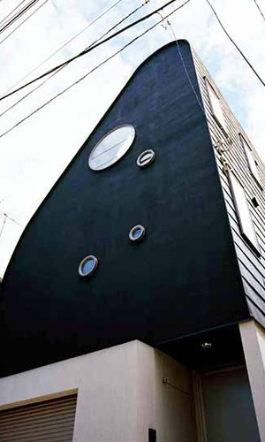 曲線が美しい外観