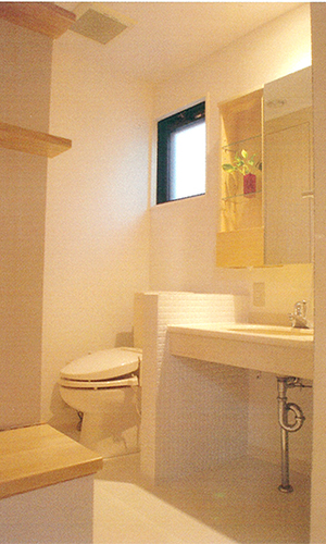 コンパクトにまとめたトイレ