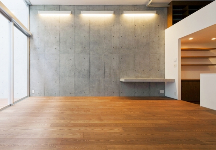 3.8Mの天井高のリビング