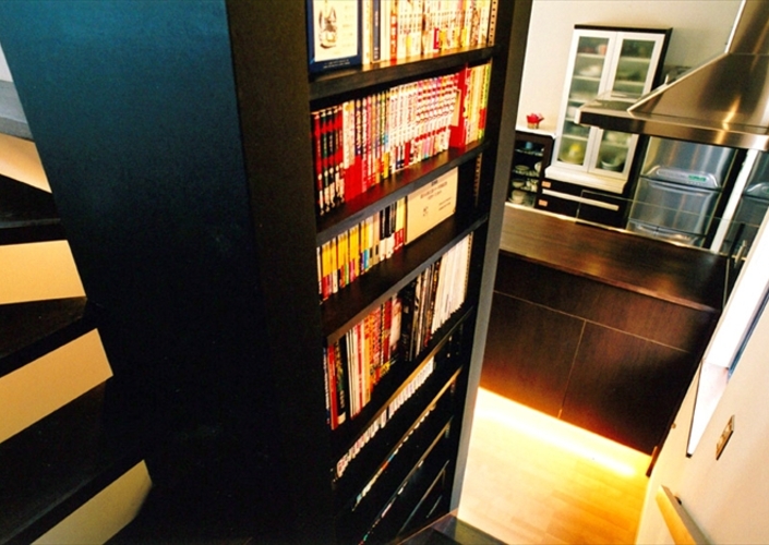 ブックタワーのある住宅