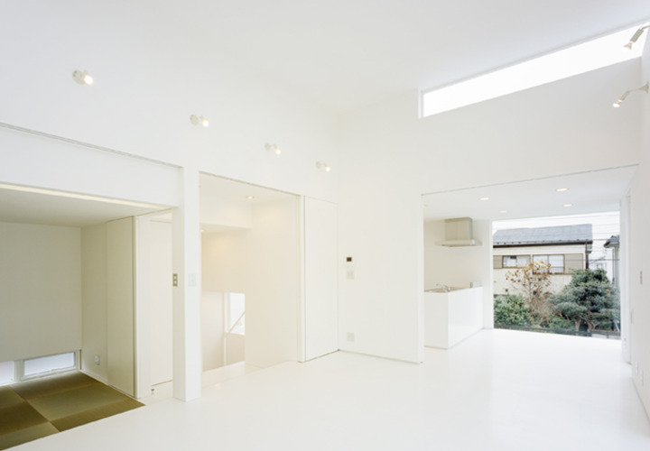 リビングから外を見る