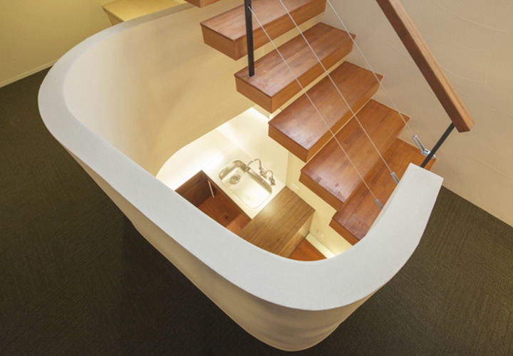 階段～吹抜け（見下ろし）