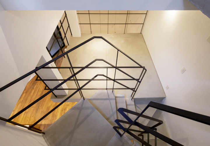 コンクリートの螺旋階段