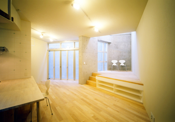 リビングとダイニングを優しく分ける