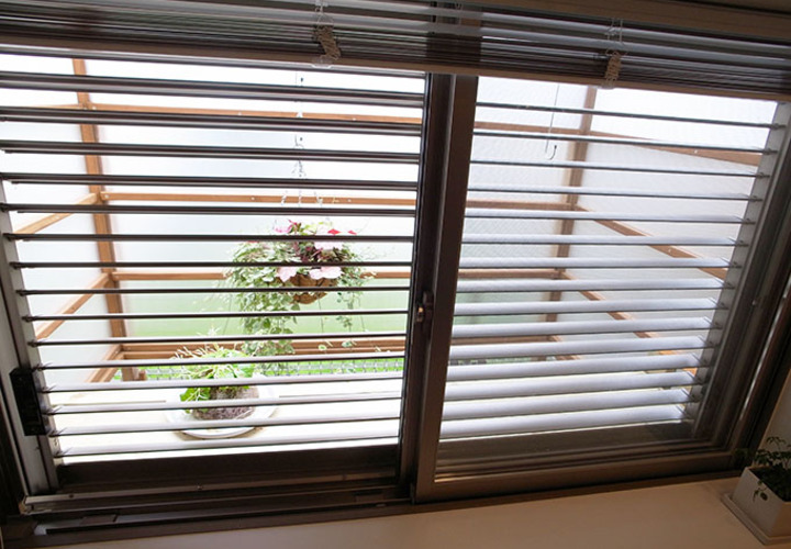 囲いを設けたガーデニングスポット