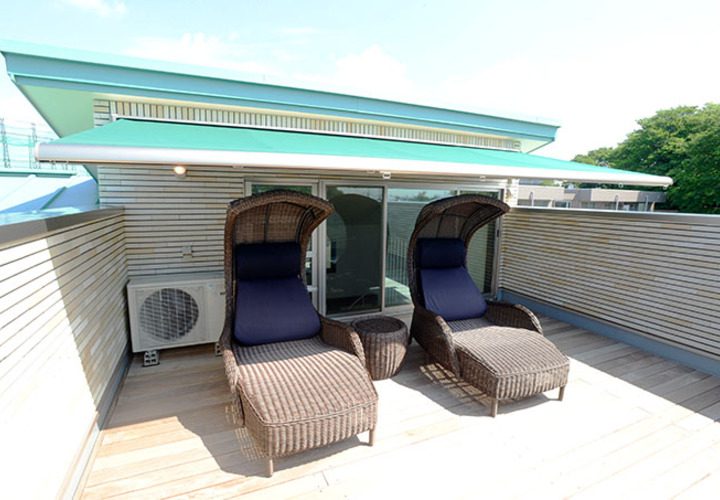 リラックススペースのあるテラス