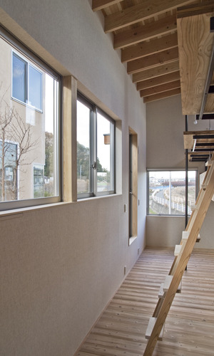 1.5層分の天井高を持つ開放感のある子供部屋