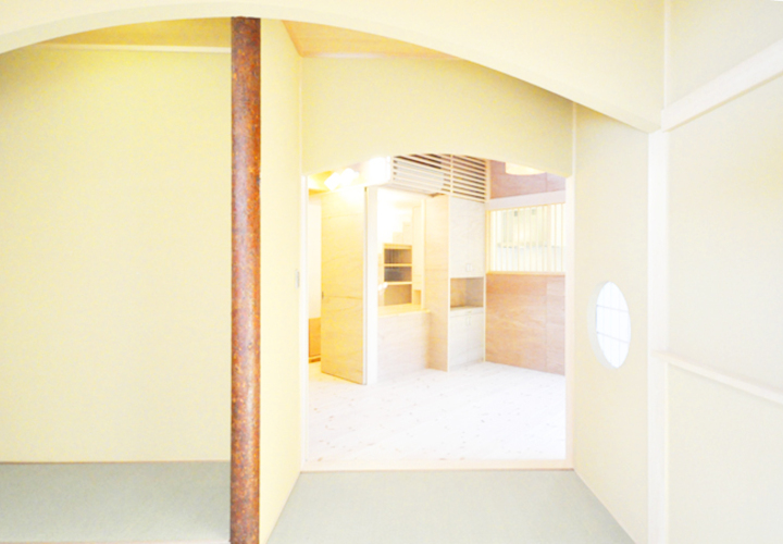 景色が繋がる床の間