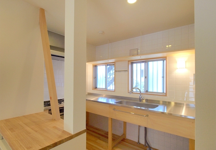 場所を移動したキッチン