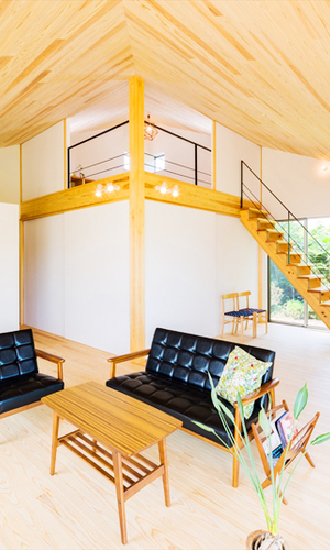 リビングを望む