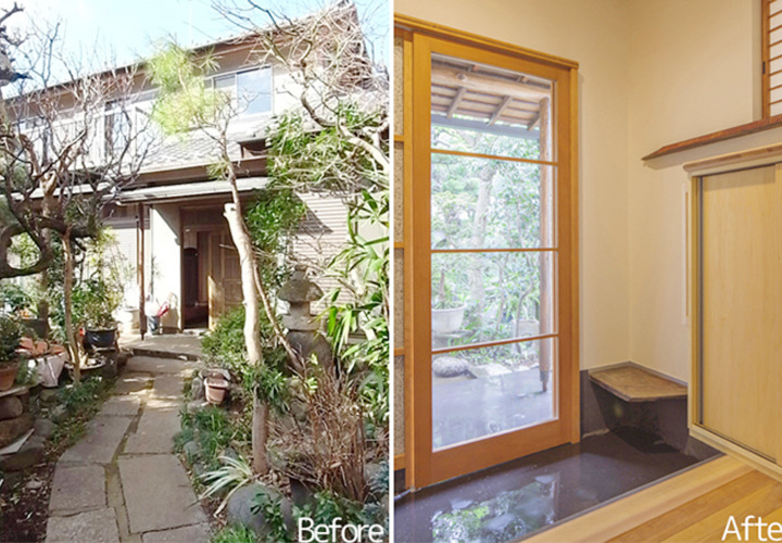 リノベーション後の玄関