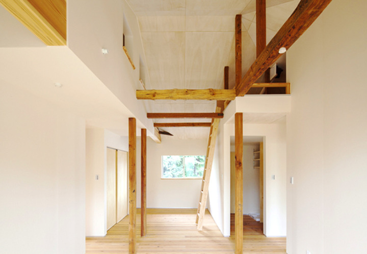 天井高があるリビング。