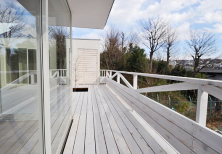 テラスから望む