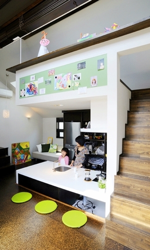 ２階子世帯のダイニングキッチン