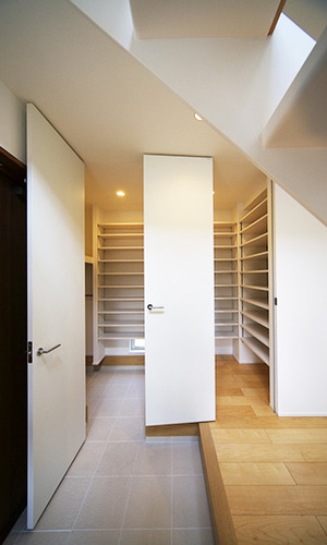 大容量の収納ルーム