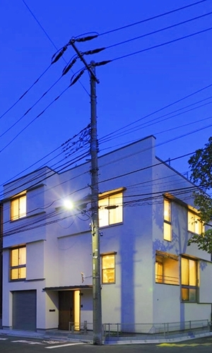 東小岩の家　夜景