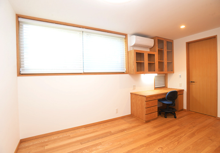 北側主寝室のカーテン