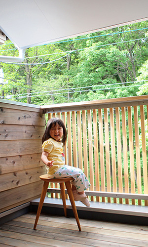 デッキでひと涼み