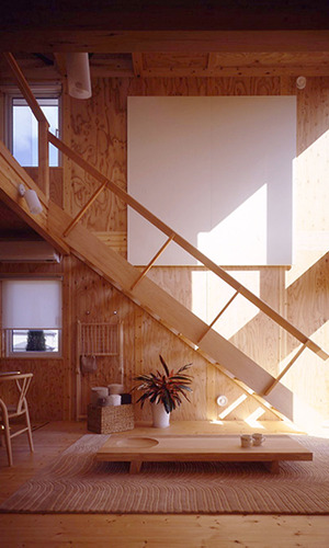 おおらかな吹き抜け