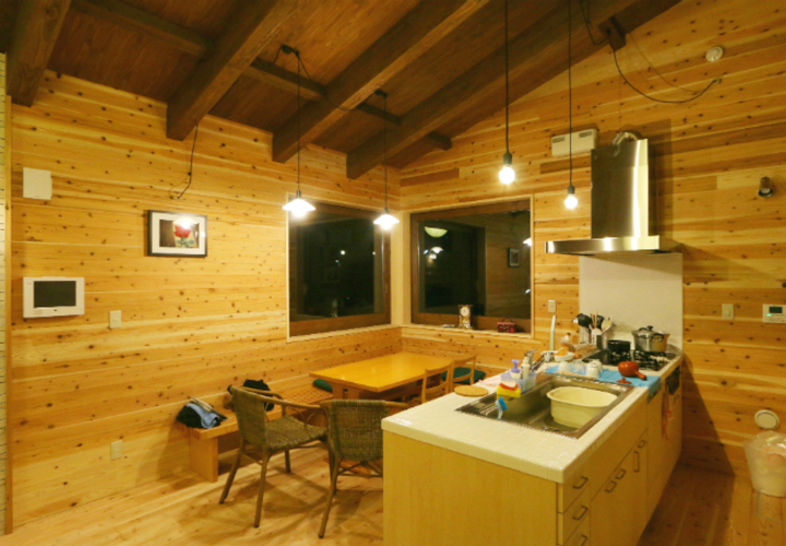 自然素材の北欧風キッチン