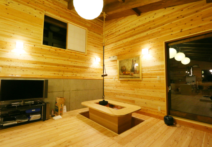 掘りごたつ式囲炉裏テーブル