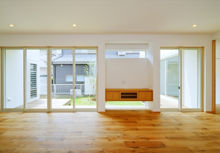 SE構法で実現するリビングの大開口