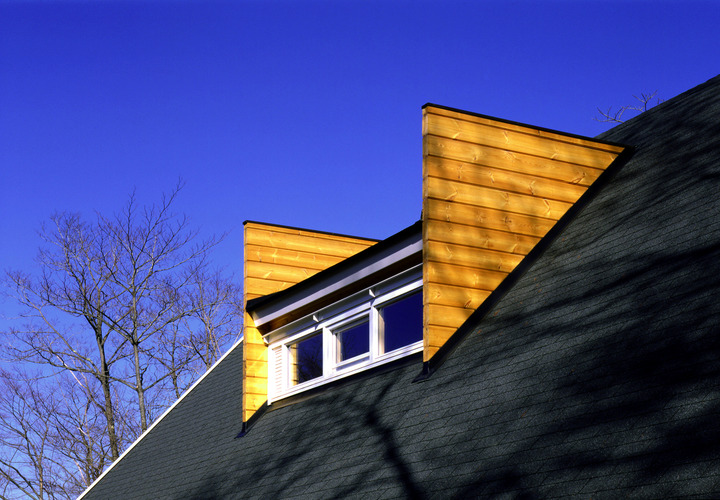 ドーマー窓を印象的な猫の耳のようにデザイン