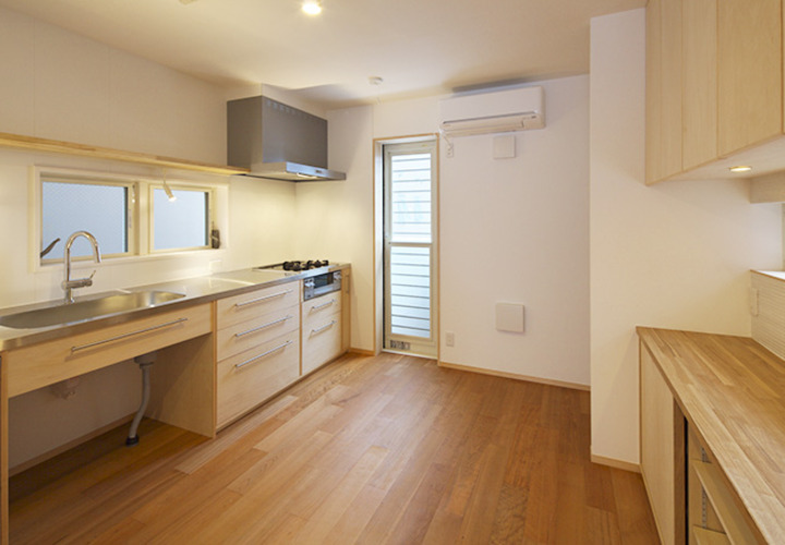 充分な広さを確保したこだわりのキッチン