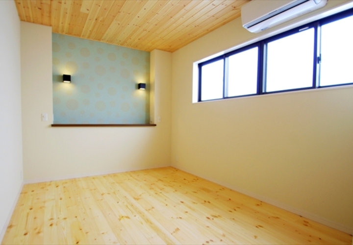 寝室　壁紙アクセント