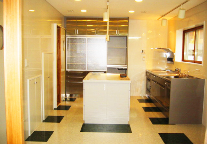 個性的なキッチン