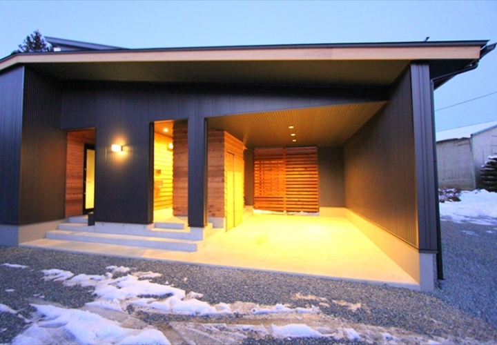 明るいガレージ