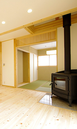 リビング 薪ストーブ