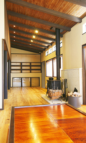 開放感あふれる広々リビング