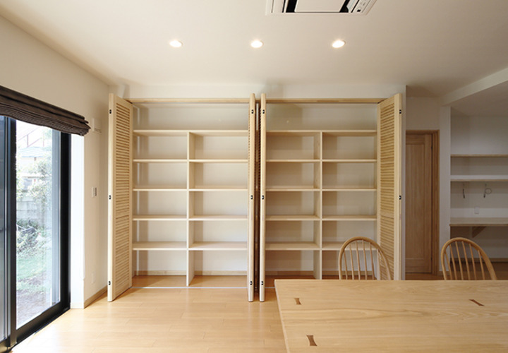ゆったり収納を実現したリビング収納