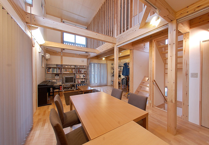 2階3階の吹き抜け