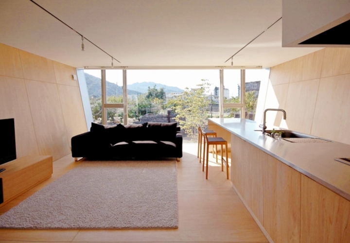 ボートハウスのリビング