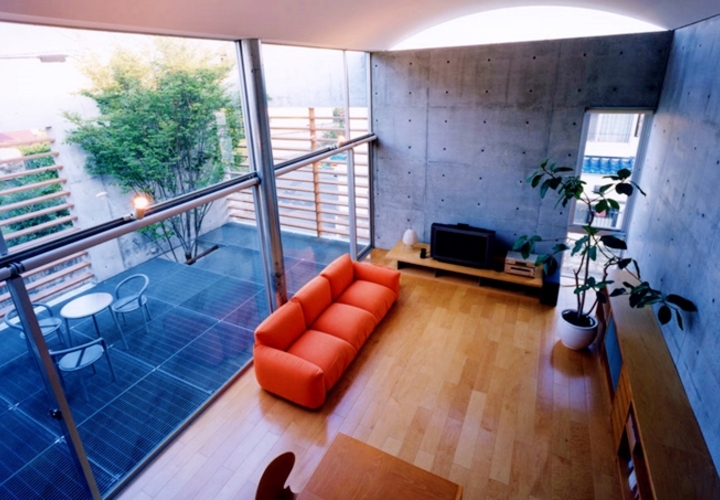 コートハウスのリビング