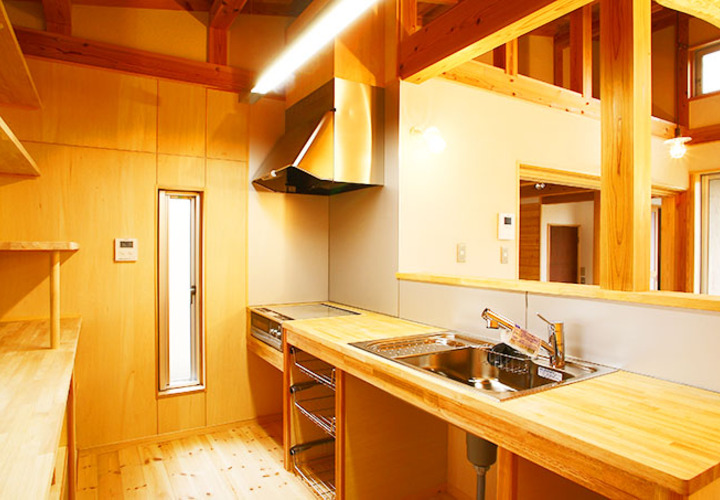 作り付けのキッチン