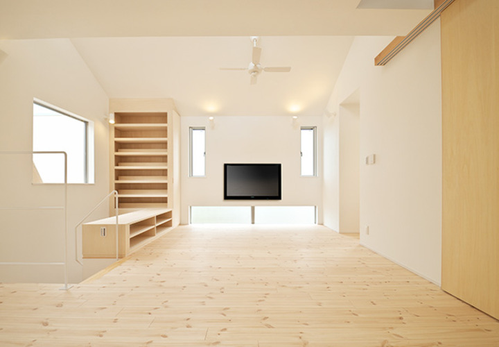 開放的な広々空間のリビング