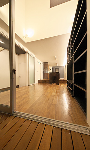 ウッドできからLDKを眺める