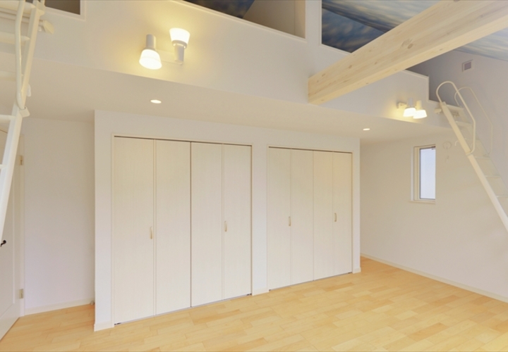 ライフスタイルに合わせて作った、間仕切り可能な子供部屋