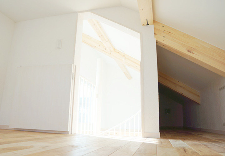 自然素材を使った洋室