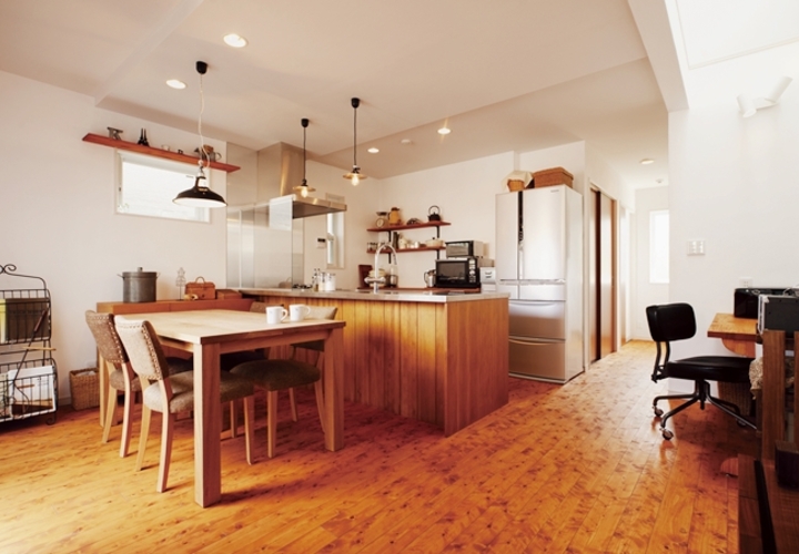 各コーナーを近くに配置、家族との会話も弾む