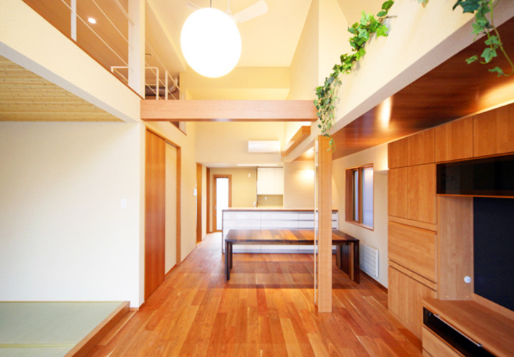 開放感あふれるリビングからの眺め