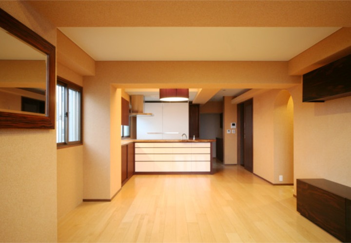 木目を活かしたナチュラルな雰囲気のLDK