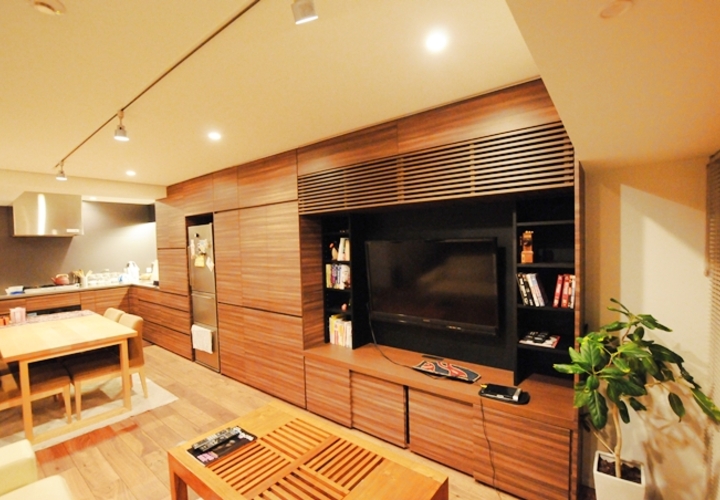 こだわりの壁面収納家具