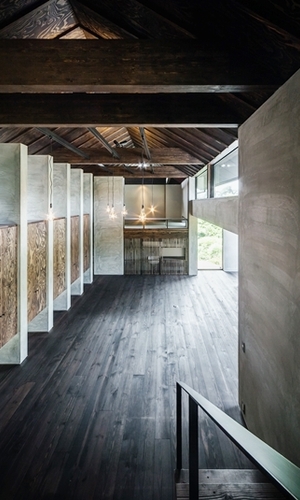 ワークスペースから見たリビング