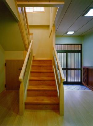 簾のある現代数寄屋