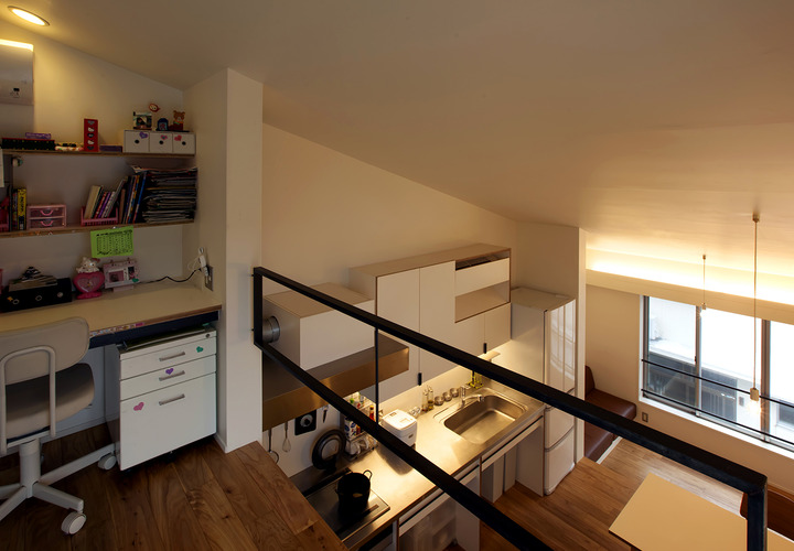 2階から見下ろす