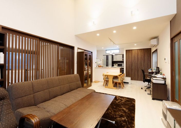 夫婦二人で住まう、平屋の家